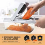 22-in-1 Vegetable Chopper Set, Multifunctional Vegetable Cutter with Container, Potato Cutter, Kitchen Fruit Vegetable Slicer and Food Chopper, Practical Kitchen Utensil & Gadget, Kitchenware - Image 2