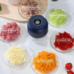 Electric Garlic Chopper, 4 Sharp Blades，Portable Veggie Chopper, 300ML Garlic Grinder Masher Onion Chopper, Blender to Vegetable, Cordless Food Processor for Ginger, Chili, Fruit, Meat, Spices, Beans, etc - Image 8