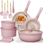 Astercook 21 Pcs Pots and Pans Set Non Stick
