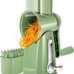 SUSTEAS Rotary Cheese Grater with Handle
