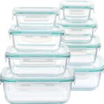 Vtopmart 8 Pack Glass Food Storage Containers