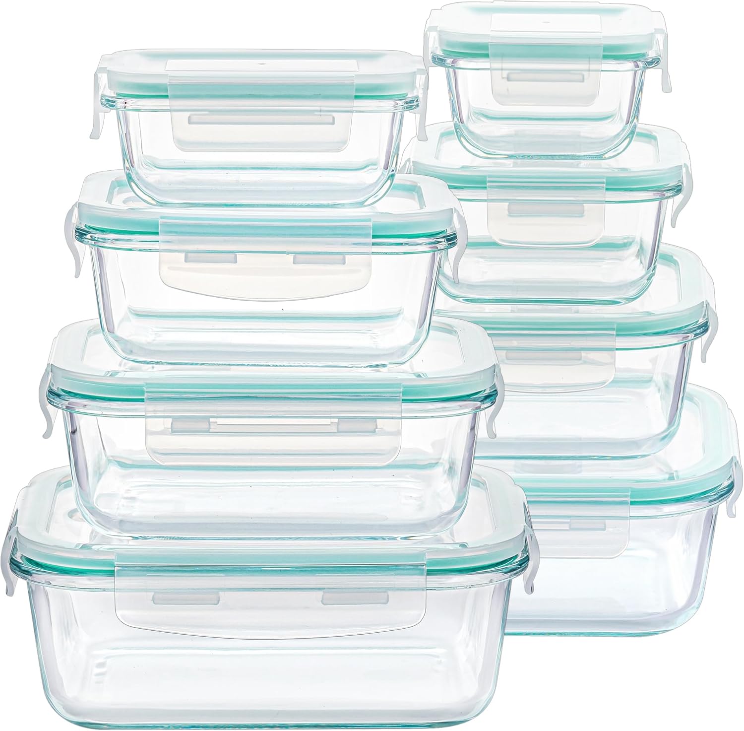1 Vtopmart 8 Pack Glass Food Storage Containers - Image 1