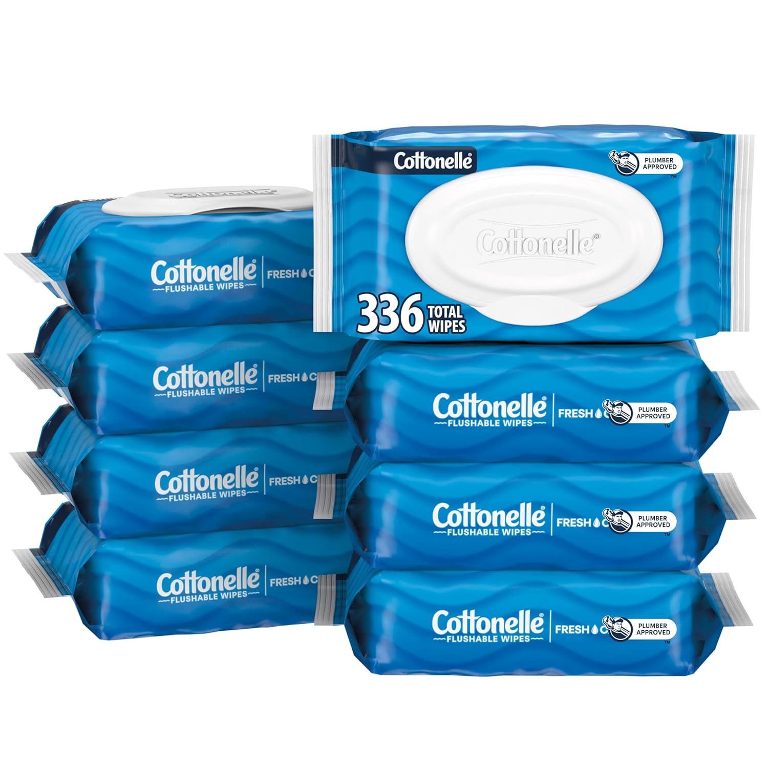 -1 Cottonelle Fresh Feel Flushable Wet Wipes - Image 1