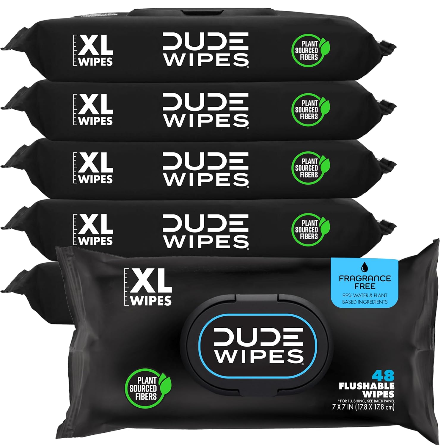 -1 DUDE Wipes Unscented Flushable Wipes - Image 1