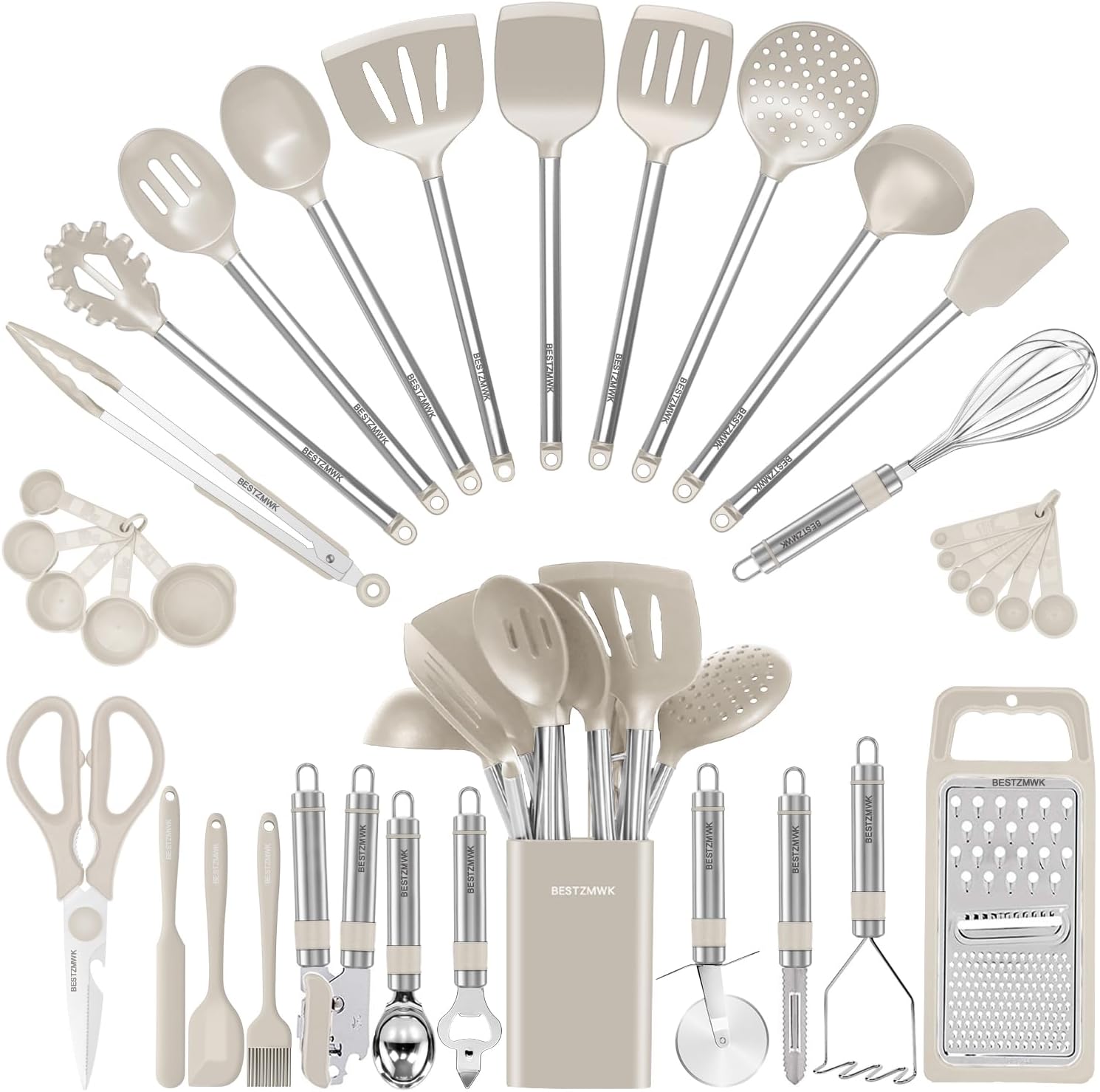 1 Kitchen Utensil Set-Silicone Cooking Utensils - Image 1