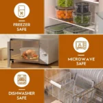 AISOON 40 PCS Extra Large 85oz Plastic Airtight Food Storage Containers Set (20 Containers + 20 Lids), Leakproof, Reusable, Microwave & Dishwasher Safe, with Labels & Pen - Image 9