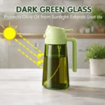 2PCS 2-in-1 Oil Dispenser & Oil Sprayer, 16oz / 470ml Olive Oil Bottle with Fine Mist Nozzle, Oil Spray Bottle for Cooking, Air Fryer & Salad (Black & Green) - Image 7