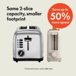 bella 2 Slice Slim Toaster, Fits-anywhere™ Kitchenware - Image 3