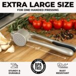 Zulay Kitchen Large Premium Garlic Press Set - Image 2