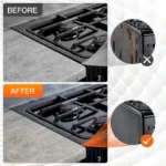[SUPAFA] Stainless Steel Stove Gap Covers,Stove Gap Filler,Range Trim Kit, Stove Gap Guards, Heat Resistant and Easy to Clean, Easy retractable Length 13.8" to 27.5", Width 0.79"(2PCS) Adjustable Telescoping，kitchen gadgets - Image 5
