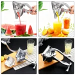 Hand Juicer Squeezer - Portable Multifunctional Manual Fruit Juicer Quiet Operation Easy Cleaning Detachable Head Press Sturdy Food Grade Juicermachine Kitchen Gadget Utensils - Image 7