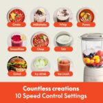 bella 10 Speed Countertop Blender - Image 5