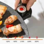 AORAN KITCHEN 1500W Portable Electric Korean BBQ Grill Indoor Smokeless Non-stick Grill Pan Adjustable Temperature Control Universal Fry Griddle for Home Cooking - Image 2