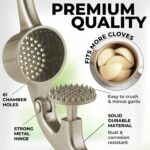 Zulay Kitchen Large Premium Garlic Press Set - Image 7