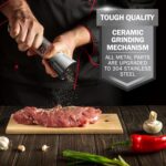 Home EC Premium Stainless Steel Sea Salt and Pepper Grinder Set - Image 8