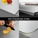 Stainless Steel Chopping Board, Non-slip Kitchen Chopping Board, Kitchen Cutting Board, Kitchen Accessories, Household Kitchen Gadgets #Summervibes - Image 3
