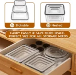 AISOON 40 PCS Extra Large 85oz Plastic Airtight Food Storage Containers Set (20 Containers + 20 Lids), Leakproof, Reusable, Microwave & Dishwasher Safe, with Labels & Pen - Image 7