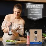 Home EC Premium Stainless Steel Sea Salt and Pepper Grinder Set - Image 9