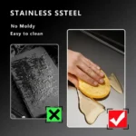 Stainless Steel Chopping Board, Non-slip Kitchen Chopping Board, Kitchen Cutting Board, Kitchen Accessories, Household Kitchen Gadgets #Summervibes - Image 4