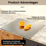 Stainless Steel Chopping Board, Non-slip Kitchen Chopping Board, Kitchen Cutting Board, Kitchen Accessories, Household Kitchen Gadgets #Summervibes - Image 7