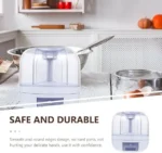 UFORU 6-Grid Rotating Grain Storage Container Dispenser, 360° Rice & Small Grain Organizer, One-Click Output Food Dispenser for Rice, Beans & Small Grains Only, Check Dimensions Before Purchase - Image 8