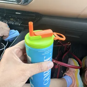 Summervibes DIPESI 4-Pack BPA-Free Soda Can Lids with Straw - Reusable Lids for Seltzer, Juice & Beverage, Silicone Straws Included Drink Covers Children's Day summerwins,summerwins photo review