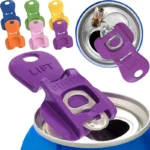 Complete Cover Easy Tab Opener New and Improved 6PK Beverage Barricade 2.0. Applicable to 202 Can, Colorful Drink Can Protector Cap for Soda, Beer, Coke Shields From Bugs, Bees, Dust at the Party, BBQ, Beach