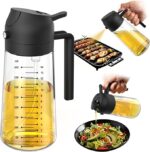 TrendPlain 16oz/470ml Glass Olive Oil Sprayer for Cooking