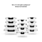 24-piece set (glass storage containers with lids) – limited to one order per person, while supplies last (factory clearance sale) - Image 5
