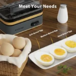 EVOLOOP Rapid Egg Cooker 6 Egg Capacity BPA free Electric Egg Cooker for Hard Boiled Eggs, Poached Eggs, Scrambled Eggs, or Omelets，Easy and Convenient Way to Prepare Delicious Eggs ,outdoor gear Kitchen Appliances - Image 7