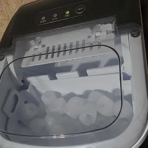 EUHOMY Ice Maker Countertop with Handle, 26lbs in 24Hrs, 9 Ice Cubes Ready in 6 Mins, Auto-Cleaning Portable Ice Maker with Basket and Scoop, for Home/Kitchen/Camping/RV. (2026New Silver) Utensils photo review