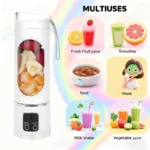 Ultimate Portable Blender! USB Rechargeable & Compact for Smoothies On-The-Go - Perfect Travel, Back To School & Gym! Leak Proof Design, Makes Shakes & Baby Food in Seconds cup juicer rechargeable mini blender vegetable - Image 7