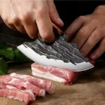 Buy 1 Get 1 Free Forged Kitchen Knife Set - Sharp Durable Meat Cleaver Chef Knife, Ergonomic Non-Slip Handle, Precision Cutting Bone Chopper Gift Box - Image 6