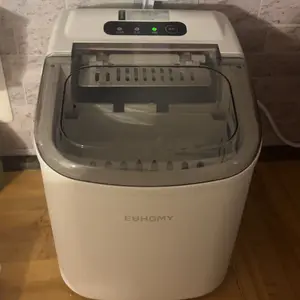 EUHOMY Ice Maker Countertop with Handle, 26lbs in 24Hrs, 9 Ice Cubes Ready in 6 Mins, Auto-Cleaning Portable Ice Maker with Basket and Scoop, for Home/Kitchen/Camping/RV. (2026New Silver) Utensils photo review