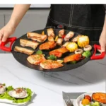 AORAN KITCHEN 1500W Portable Electric Korean BBQ Grill Indoor Smokeless Non-stick Grill Pan Adjustable Temperature Control Universal Fry Griddle for Home Cooking - Image 8