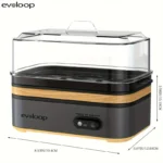 EVOLOOP Rapid Egg Cooker 6 Egg Capacity BPA free Electric Egg Cooker for Hard Boiled Eggs, Poached Eggs, Scrambled Eggs, or Omelets，Easy and Convenient Way to Prepare Delicious Eggs ,outdoor gear Kitchen Appliances - Image 2