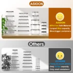 AISOON 40 PCS Extra Large 85oz Plastic Airtight Food Storage Containers Set (20 Containers + 20 Lids), Leakproof, Reusable, Microwave & Dishwasher Safe, with Labels & Pen - Image 5