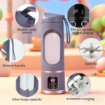 Ultimate Portable Blender! USB Rechargeable & Compact for Smoothies On-The-Go - Perfect Travel, Back To School & Gym! Leak Proof Design, Makes Shakes & Baby Food in Seconds cup juicer rechargeable mini blender vegetable - Image 9