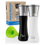 Home EC Premium Stainless Steel Sea Salt and Pepper Grinder Set