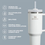 STANLEY Quencher H2.0 Tumbler with Handle and Straw 14 oz - Image 5