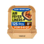 Air Fryer Paper Liners Disposable  Square Non-Stick Air Fryer Parchment Paper, Food Grade Baking Sheets for Baking Roasting Microwave