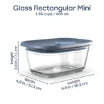 Tupperware Voila™ Glass Rectangular Set of 4 - Image 2