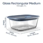 Tupperware Voila™ Glass Rectangular Set of 4 - Image 4