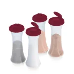 tupperware-Hourglass Salt and Pepper Shakers | Large Set of 4