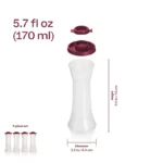 tupperware-Hourglass Salt and Pepper Shakers | Large Set of 4 - Image 2