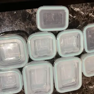 Vtopmart 36 Pack Glass Food Storage Containers with Lids -Stackable Design for Kitchen Utensils Oven Microwave Freezer Dishwasher Kitchenware Lunch Compartment Grey Rectangle Airtight Meal Prep,Large Storage,summerwins photo review