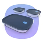 Tupperware Voila™ Glass Bakeware Set of 3 | Square, Round & XL Rectangular