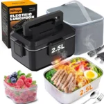 Nifogo Electric Lunch Box, 100W Food Heater 1,8L for Adults Portable Food Heater with Tableware and Lunch Bag, Car & Home Portable Electronic Food Heater for Home Office Travel - Image 5