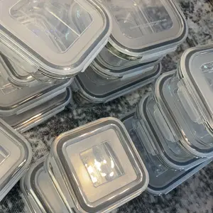 Vtopmart 36 Pack Glass Food Storage Containers with Lids -Stackable Design for Kitchen Utensils Oven Microwave Freezer Dishwasher Kitchenware Lunch Compartment Grey Rectangle Airtight Meal Prep,Large Storage,summerwins photo review