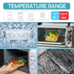 Vtopmart 36 Pack Glass Food Storage Containers with Lids -Stackable Design for Kitchen Utensils Oven Microwave Freezer Dishwasher Kitchenware Lunch Compartment Grey Rectangle Airtight Meal Prep,Large Storage,summerwins - Image 8